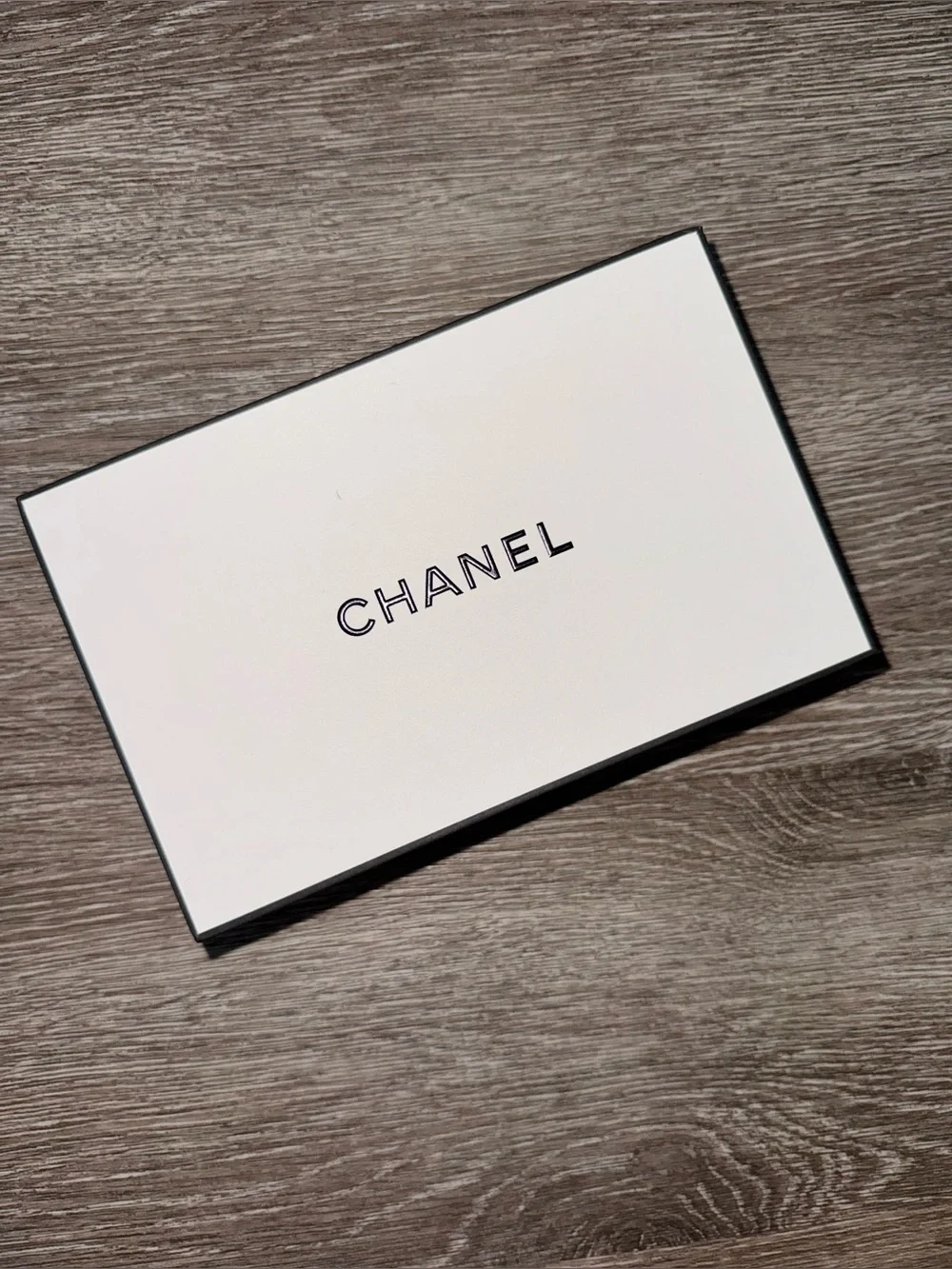 CHANEL Empty Gift Box White Black Magnetic Luxury Packaging Tissue Storage New